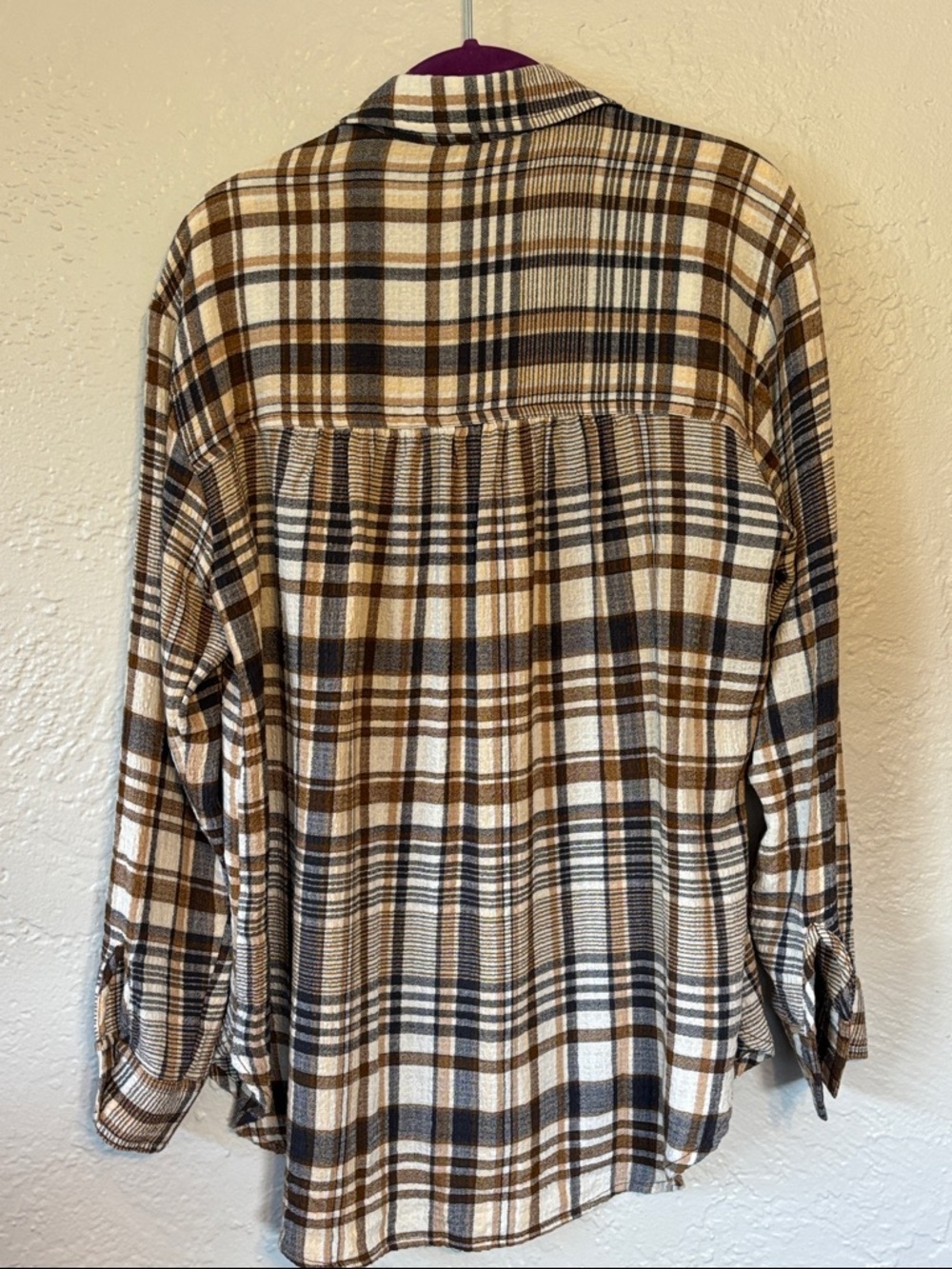 Anthropologie Pilcro The Hadley Relaxed Button Down Plaid Shirt S - Picture 10 of 10